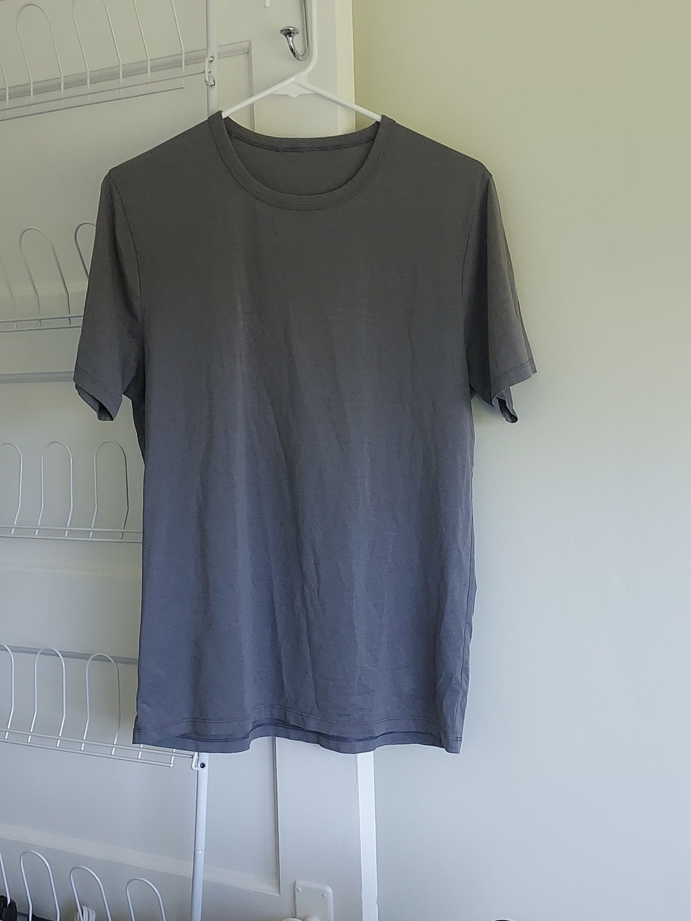 Lululemon 5 Year Basic Tee Heathered Short Sleeve Shirt Crew Neck Casual Active